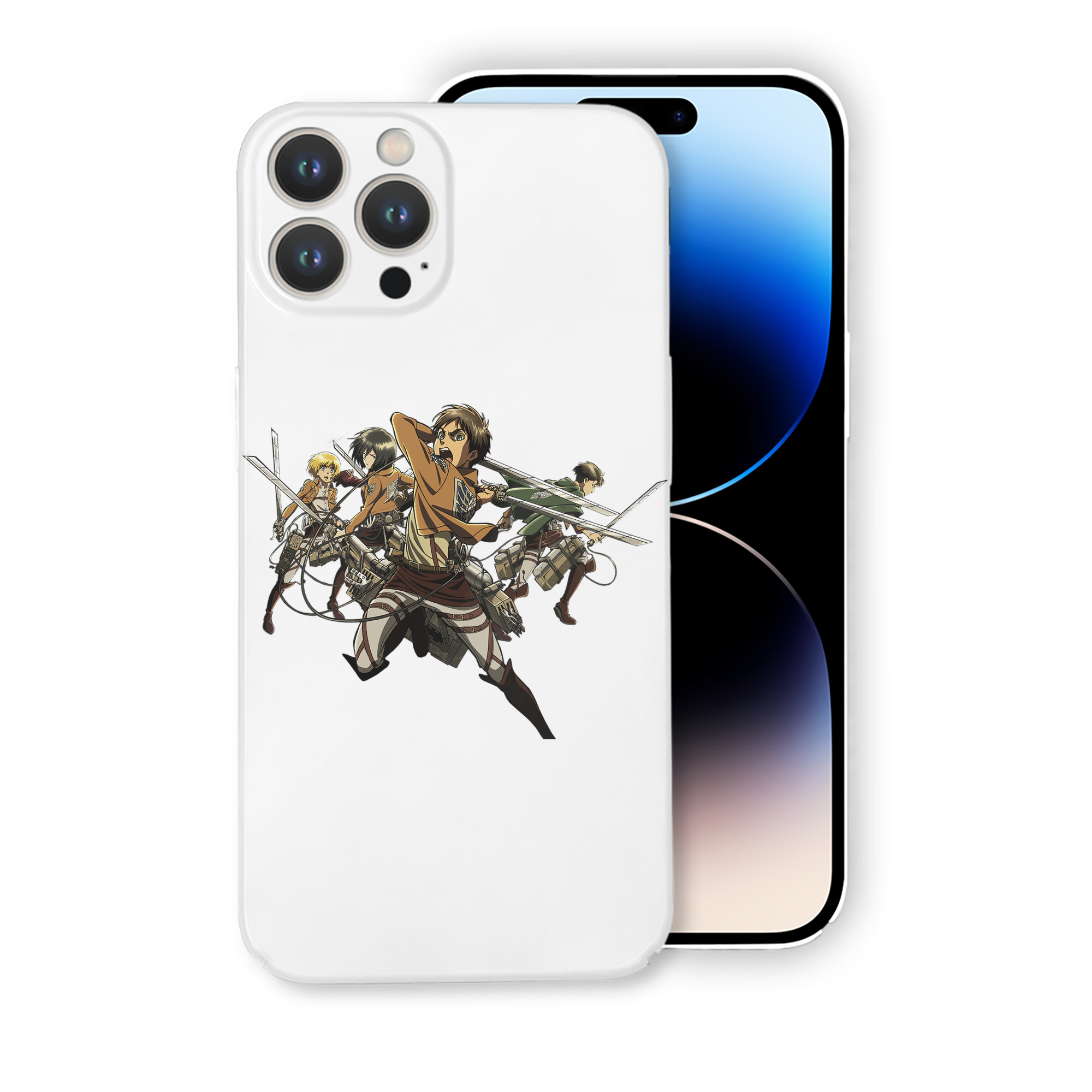 （画像用） 進撃の巨人 エレン･イェーガー Attack on Titan Eren Jäger 【iPhone 14シリーズ対応】ハードケース